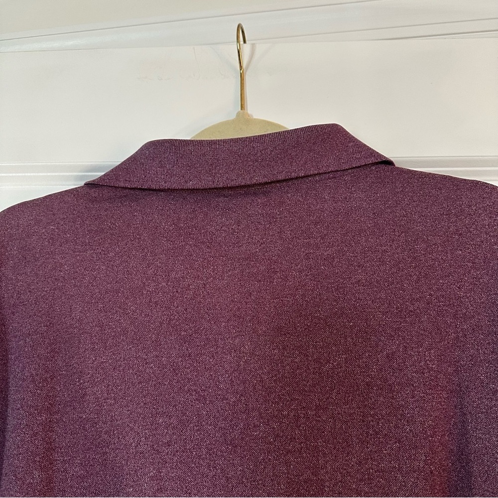 Greg Norman for Tasso Elba Five Iron PlayDry Polo Shirt Men’s Size L – Purple - Picture 9 of 10